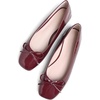 image:imageHee grand Womens Ballet Flats Bowknot Square Toe Dressy Flat Shoes for Casual Work Comfort Slip On FlatsPatent Leatherwine Red
