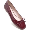 image:imageHee grand Womens Ballet Flats Bowknot Square Toe Dressy Flat Shoes for Casual Work Comfort Slip On FlatsPatent Leatherwine Red