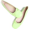 image:imageHee grand Womens Ballet Flats Bowknot Square Toe Dressy Flat Shoes for Casual Work Comfort Slip On FlatsPuapple Green