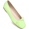 image:imageHee grand Womens Ballet Flats Bowknot Square Toe Dressy Flat Shoes for Casual Work Comfort Slip On FlatsPuapple Green