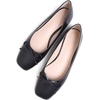 image:imageHee grand Womens Ballet Flats Bowknot Square Toe Dressy Flat Shoes for Casual Work Comfort Slip On FlatsPublack