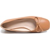image:imageHee grand Womens Ballet Flats Bowknot Square Toe Dressy Flat Shoes for Casual Work Comfort Slip On FlatsPulight Brown