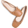 image:imageHee grand Womens Ballet Flats Bowknot Square Toe Dressy Flat Shoes for Casual Work Comfort Slip On FlatsPulight Brown