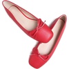 image:imageHee grand Womens Ballet Flats Bowknot Square Toe Dressy Flat Shoes for Casual Work Comfort Slip On FlatsPured