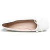 image:imageHee grand Womens Ballet Flats Bowknot Square Toe Dressy Flat Shoes for Casual Work Comfort Slip On FlatsPuwhite