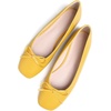 image:imageHee grand Womens Ballet Flats Bowknot Square Toe Dressy Flat Shoes for Casual Work Comfort Slip On FlatsPuyellow