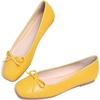 image:imageHee grand Womens Ballet Flats Bowknot Square Toe Dressy Flat Shoes for Casual Work Comfort Slip On FlatsPuyellow