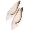 image:imageHee grand Womens BowKnot Ballet Flats Classic Pointy Toe Shallow Flats Casual SlipOn Loafers Comfort Walking Flats Faux Suede Dressy ShoesApricot