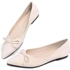 image:imageHee grand Womens BowKnot Ballet Flats Classic Pointy Toe Shallow Flats Casual SlipOn Loafers Comfort Walking Flats Faux Suede Dressy ShoesApricot