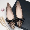 image:imageHee grand Womens BowKnot Ballet Flats Classic Pointy Toe Shallow Flats Casual SlipOn Loafers Comfort Walking Flats Faux Suede Dressy ShoesLeopard Yellow