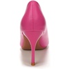 image:imageHee grand Womens Classic Pointed Toe Heel Pumps Fashion Candy Colors Patent Leather Heels Comfortable Mid Heel Work Shoes Stiletto Wedding Dress Shoes210rose