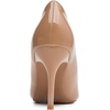 image:imageHee grand Womens Classic Pointed Toe Heel Pumps Fashion Candy Colors Patent Leather Heels Comfortable Mid Heel Work Shoes Stiletto Wedding Dress Shoes209khaki