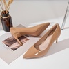 image:imageHee grand Womens Classic Pointed Toe Heel Pumps Fashion Candy Colors Patent Leather Heels Comfortable Mid Heel Work Shoes Stiletto Wedding Dress Shoes209khaki
