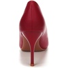 image:imageHee grand Womens Classic Pointed Toe Heel Pumps Fashion Candy Colors Patent Leather Heels Comfortable Mid Heel Work Shoes Stiletto Wedding Dress Shoes210red