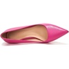 image:imageHee grand Womens Classic Pointed Toe Heel Pumps Fashion Candy Colors Patent Leather Heels Comfortable Mid Heel Work Shoes Stiletto Wedding Dress Shoes210rose