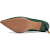 image:imageHee grand Womens Classic Pointed Toe Heel Pumps Fashion Candy Colors Patent Leather Heels Comfortable Mid Heel Work Shoes Stiletto Wedding Dress Shoes209green