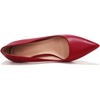 image:imageHee grand Womens Classic Pointed Toe Heel Pumps Fashion Candy Colors Patent Leather Heels Comfortable Mid Heel Work Shoes Stiletto Wedding Dress Shoes210red
