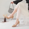 image:imageHee grand Womens Classic Pointed Toe Heel Pumps Fashion Candy Colors Patent Leather Heels Comfortable Mid Heel Work Shoes Stiletto Wedding Dress Shoes209khaki