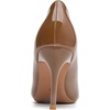 image:imageHee grand Womens Classic Pointed Toe Heel Pumps Fashion Candy Colors Patent Leather Heels Comfortable Mid Heel Work Shoes Stiletto Wedding Dress Shoes209brown
