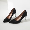 image:imageHee grand Womens Classic Pointed Toe Heel Pumps Fashion Candy Colors Patent Leather Heels Comfortable Mid Heel Work Shoes Stiletto Wedding Dress Shoes210black