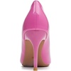 image:imageHee grand Womens Classic Pointed Toe Heel Pumps Fashion Candy Colors Patent Leather Heels Comfortable Mid Heel Work Shoes Stiletto Wedding Dress Shoes209pink
