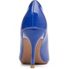 image:imageHee grand Womens Classic Pointed Toe Heel Pumps Fashion Candy Colors Patent Leather Heels Comfortable Mid Heel Work Shoes Stiletto Wedding Dress Shoes209blue