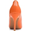 image:imageHee grand Womens Classic Pointed Toe Heel Pumps Fashion Candy Colors Patent Leather Heels Comfortable Mid Heel Work Shoes Stiletto Wedding Dress Shoes209orange
