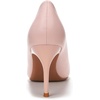 image:imageHee grand Womens Classic Pointed Toe Heel Pumps Fashion Candy Colors Patent Leather Heels Comfortable Mid Heel Work Shoes Stiletto Wedding Dress Shoes210pink
