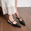 image:imageHee grand Womens Closed Pointed Toe Slingback Sandals Comfortable Low Heel Dress Shoes for Office WorkBlack