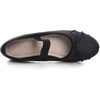 image:imageHee grand Womens Cute Round Toe Ballerina Flats Bowknot Mary Jane Shoes Comfort Dancing Shoes Elegant Satin Dress Shoes521black
