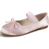 image:imageHee grand Womens Cute Round Toe Ballerina Flats Bowknot Mary Jane Shoes Comfort Dancing Shoes Elegant Satin Dress Shoes521pink
