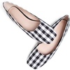 image:imageHee grand Womens Flats Square Toe Ballet Shoes Casual Flats Satin Dress Shoes Comfort SlipOn LoafersClothblack White