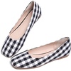 image:imageHee grand Womens Flats Square Toe Ballet Shoes Casual Flats Satin Dress Shoes Comfort SlipOn LoafersClothblack White