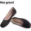image:imageHee grand Womens Flats Square Toe Ballet Shoes Casual Flats Satin Dress Shoes Comfort SlipOn LoafersSatinblack