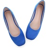 image:imageHee grand Womens Flats Square Toe Ballet Shoes Casual Flats Satin Dress Shoes Comfort SlipOn LoafersSatinblue
