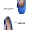 image:imageHee grand Womens Flats Square Toe Ballet Shoes Casual Flats Satin Dress Shoes Comfort SlipOn LoafersSatinblue