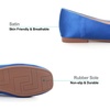 image:imageHee grand Womens Flats Square Toe Ballet Shoes Casual Flats Satin Dress Shoes Comfort SlipOn LoafersSatinblue