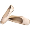 image:imageHee grand Womens Flats Square Toe Ballet Shoes Casual Flats Satin Dress Shoes Comfort SlipOn LoafersSatinchampagne