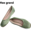 image:imageHee grand Womens Flats Square Toe Ballet Shoes Casual Flats Satin Dress Shoes Comfort SlipOn LoafersSatingreen