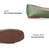 image:imageHee grand Womens Flats Square Toe Ballet Shoes Casual Flats Satin Dress Shoes Comfort SlipOn LoafersSatingreen