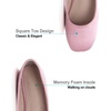 image:imageHee grand Womens Flats Square Toe Ballet Shoes Casual Flats Satin Dress Shoes Comfort SlipOn LoafersSatinpink