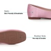 image:imageHee grand Womens Flats Square Toe Ballet Shoes Casual Flats Satin Dress Shoes Comfort SlipOn LoafersSatinpink