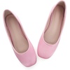 image:imageHee grand Womens Flats Square Toe Ballet Shoes Casual Flats Satin Dress Shoes Comfort SlipOn LoafersSatinpink