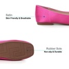 image:imageHee grand Womens Flats Square Toe Ballet Shoes Casual Flats Satin Dress Shoes Comfort SlipOn LoafersSatinrose
