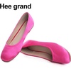 image:imageHee grand Womens Flats Square Toe Ballet Shoes Casual Flats Satin Dress Shoes Comfort SlipOn LoafersSatinrose