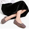 image:imageHee grand Womens Flats Square Toe Ballet Shoes Casual Flats Satin Dress Shoes Comfort SlipOn LoafersTweedblack
