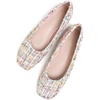 image:imageHee grand Womens Flats Square Toe Ballet Shoes Casual Flats Satin Dress Shoes Comfort SlipOn LoafersTweedpink