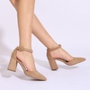 image:imageHee grand Womens Heels Closed Toe Ankle Strap Chunky Block High Heel Sandals Dress Evening Party Platform Pump Shoes055apricot