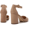 image:imageHee grand Womens Heels Closed Toe Ankle Strap Chunky Block High Heel Sandals Dress Evening Party Platform Pump Shoes055apricot