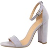 image:imageHee grand Womens Heels Closed Toe Ankle Strap Chunky Block High Heel Sandals Dress Evening Party Platform Pump ShoesSuedepurple95cm